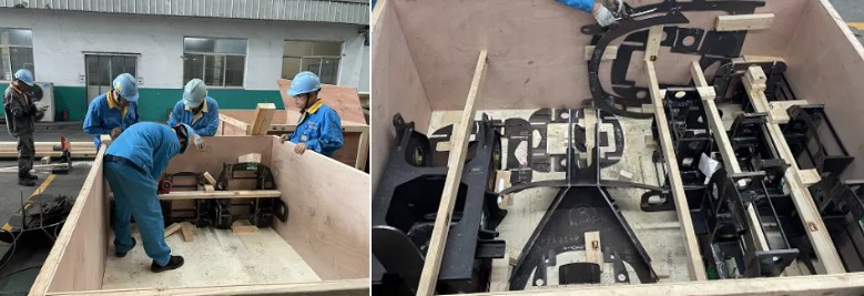 大明重工为起重机行业巨头马尼托瓦克配套汽车吊结构件，成功发往德国